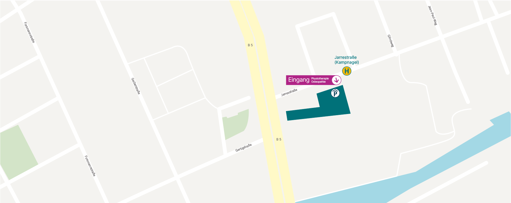 Lageplan Physio