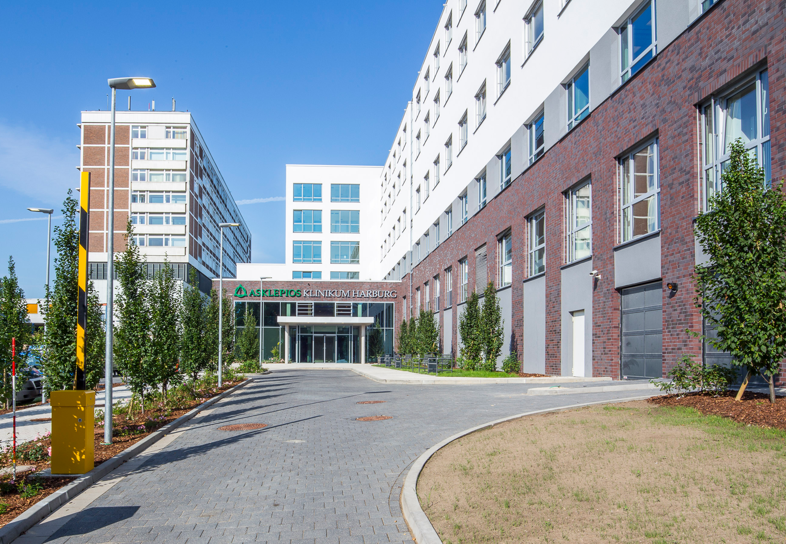 Außenansicht Asklepios Klinikum Harburg Haupteingang Asklepios Klinikum Harburg