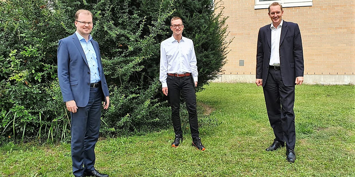 Daniel Weiß, Dr. Joachim Ramming und Marius Aach Daniel Weiß, Dr. Joachim Ramming und Marius Aach