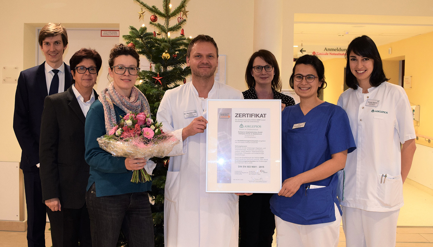Asklepios Klinik im Städtedreieck nach DIN EN ISO 9001:2015 zertifiziert Asklepios Klinik im Städtedreieck nach DIN EN ISO 9001:2015 zertifiziert