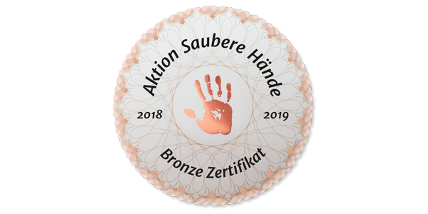 Asklepios St. Georg - Aktion Saubere Hände Bronze 2018-19 Siegel Aktion Saubere Hände Bronze 2018-19