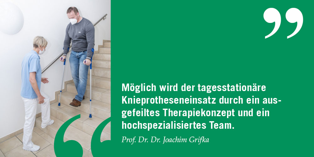 Zitat Professor Grifka Anne Toffel mit Patient