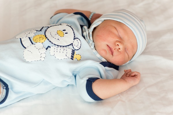 Baby am Schlafen Säugling schläft