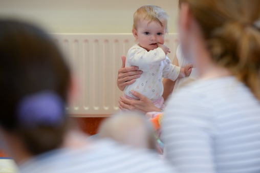 Stillberatung Baby-in-Stillgruppe