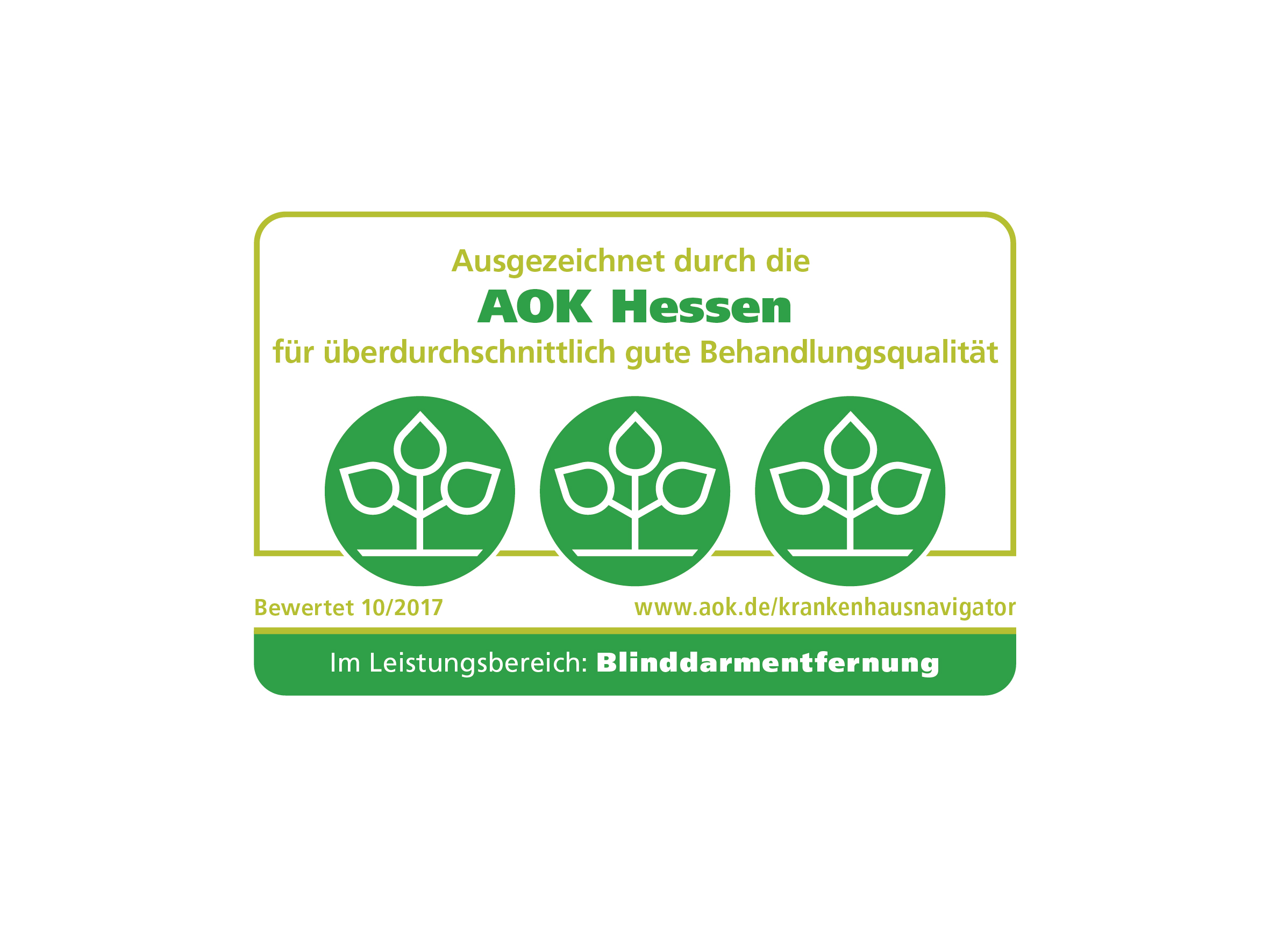 AOK QSR Blinddarmentfernung AOK QSR