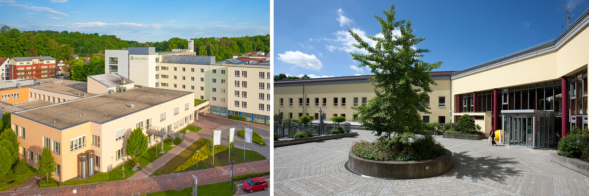 Aussenansichten der Asklepios Kliniken in Bad Abbach Bild: Aussenansichten der Asklepios Kliniken in Bad Abbach