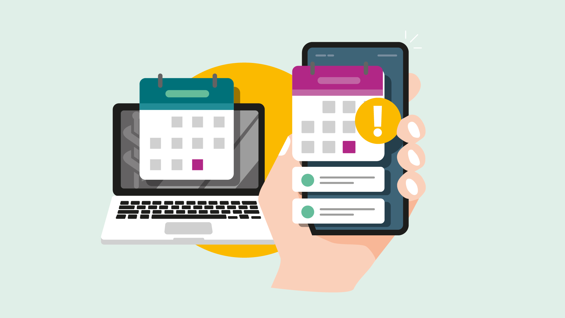 Grafik: Jetzt Termine bei Asklepios einfach online sichern