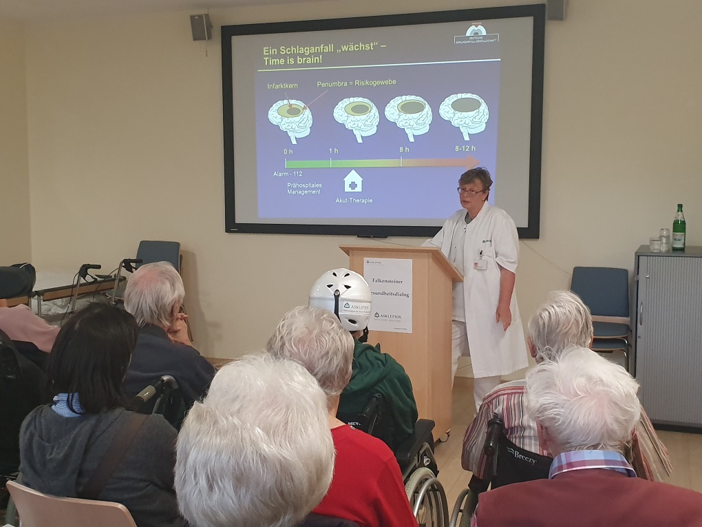 Falkensteiner Gesundheitsdialog Fr. Dr. Utt referiert über den Schlaganfall